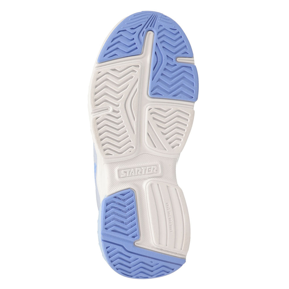 Skyway/Blue-Starter Womens Star Light Synthetic Leather and Mesh Sneaker