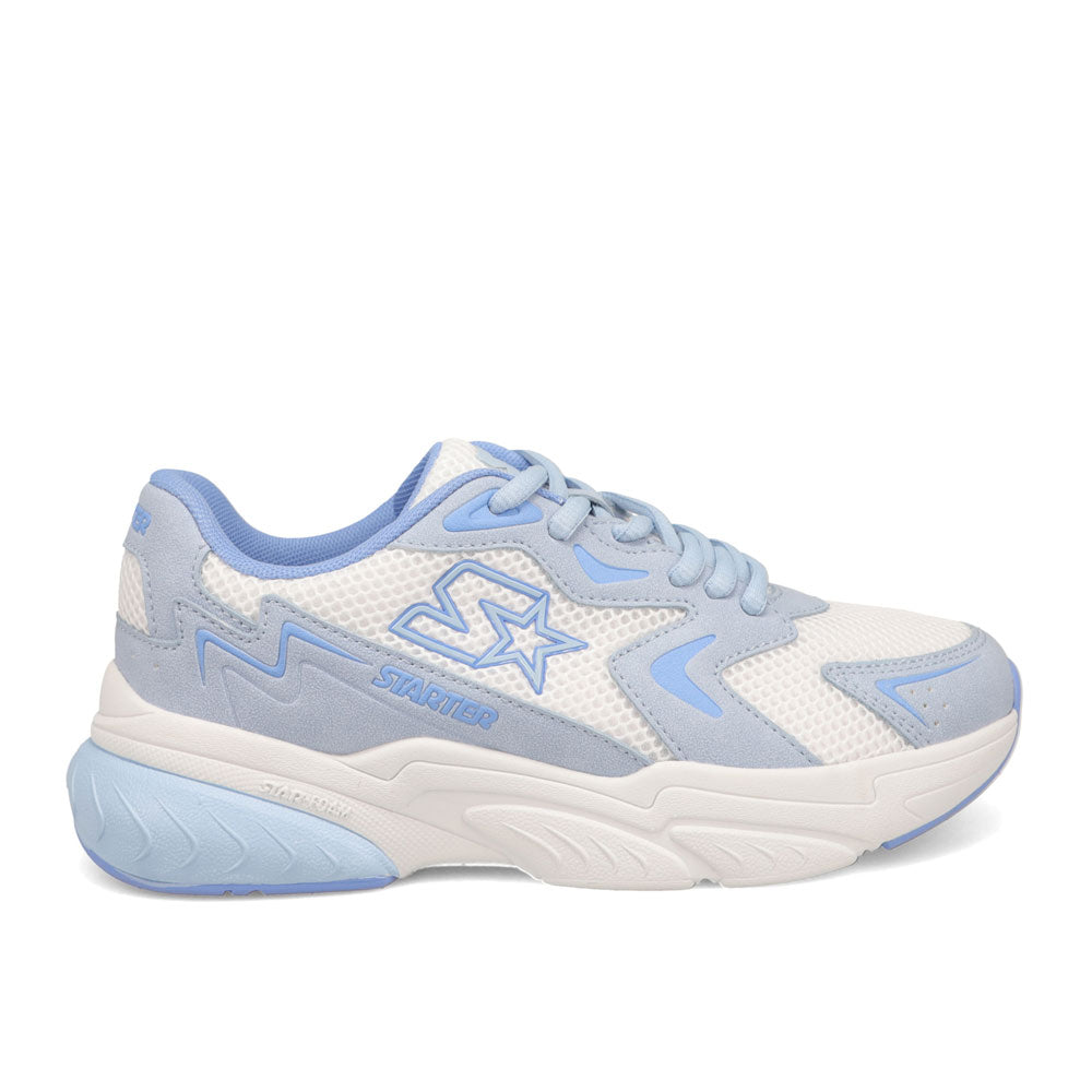 Skyway/Blue-Starter Womens Star Light Synthetic Leather and Mesh Sneaker
