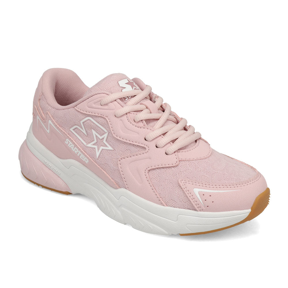 Pale Lilac-Starter Womens Star Light Synthetic Leather and Mesh Sneaker