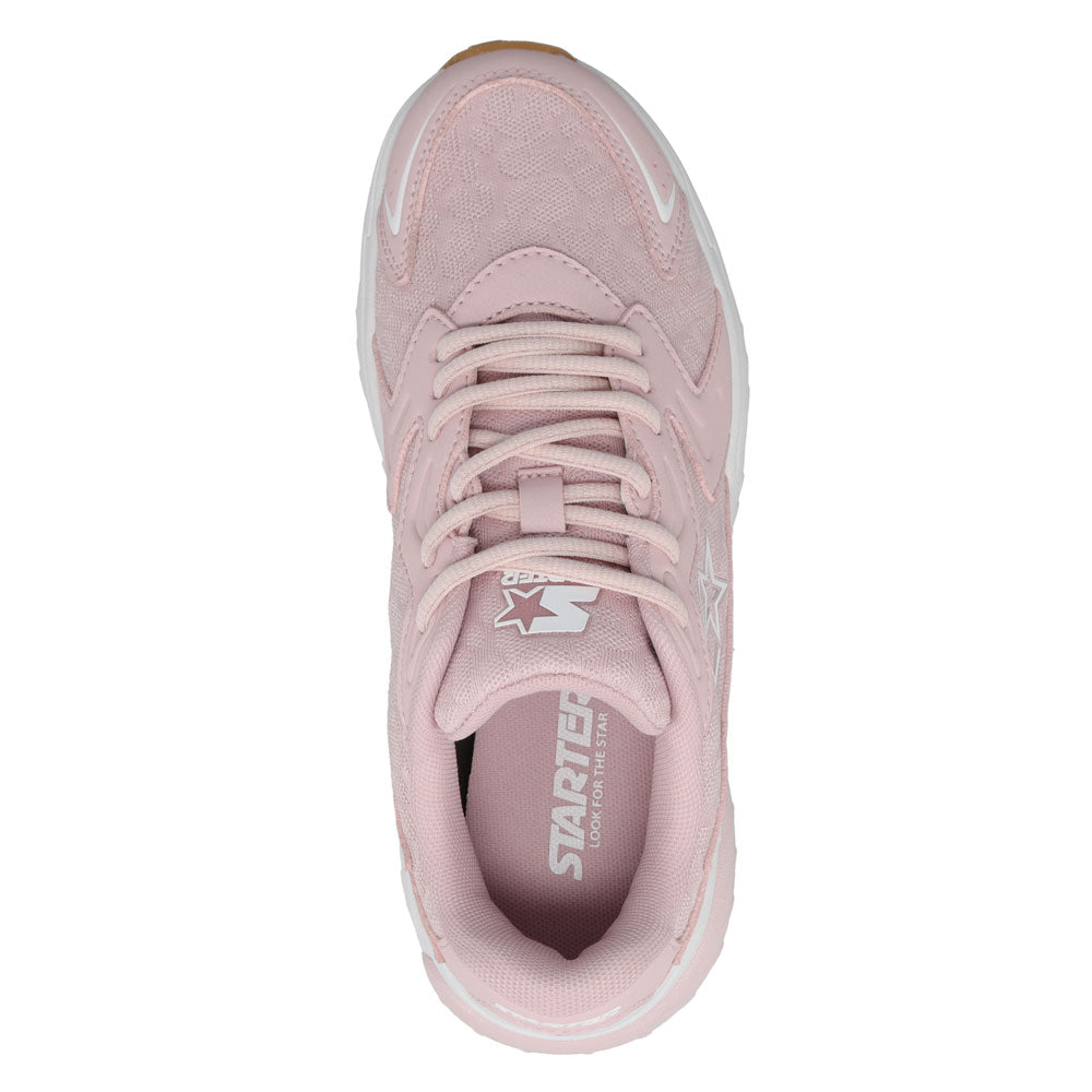 Pale Lilac-Starter Womens Star Light Synthetic Leather and Mesh Sneaker