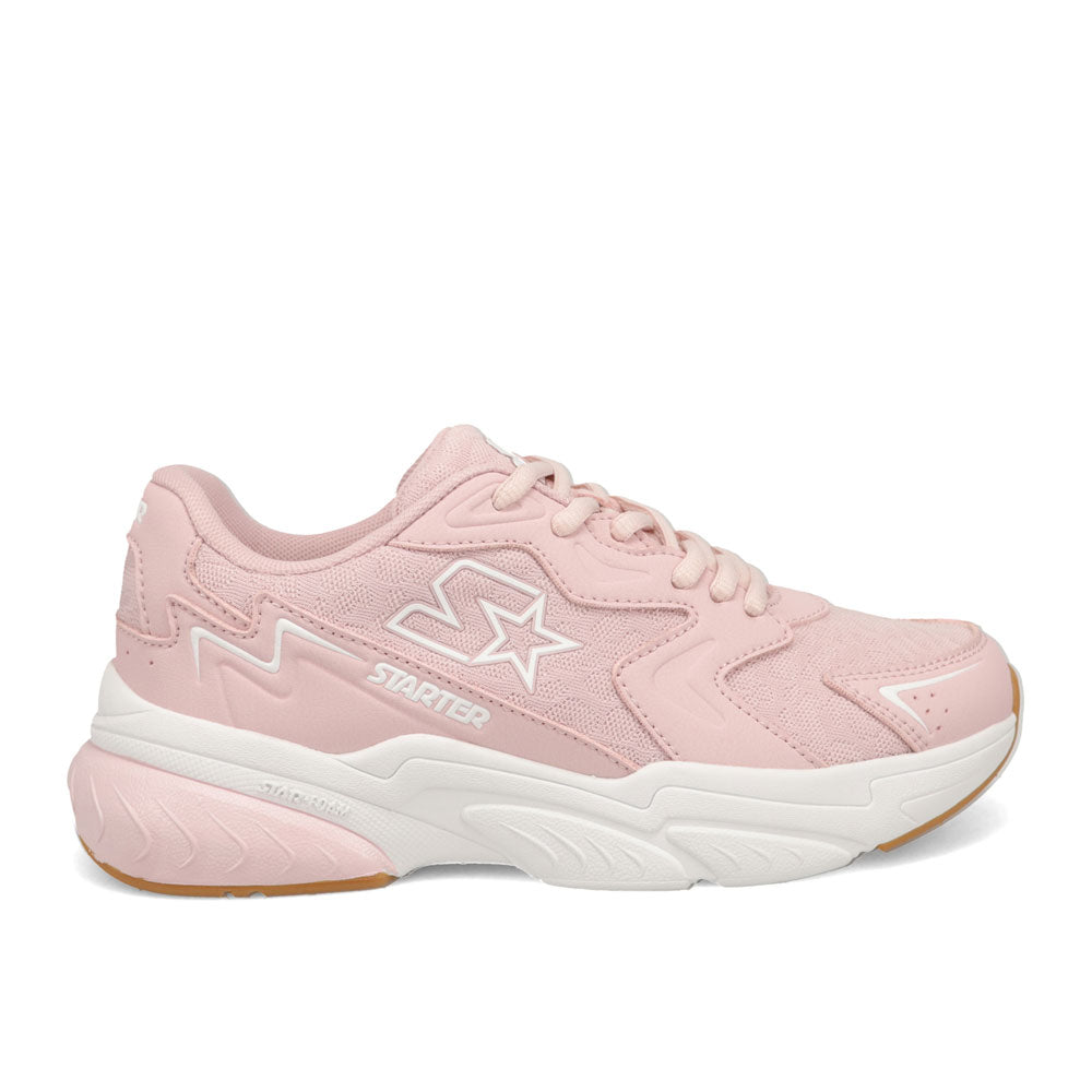 Pale Lilac-Starter Womens Star Light Synthetic Leather and Mesh Sneaker