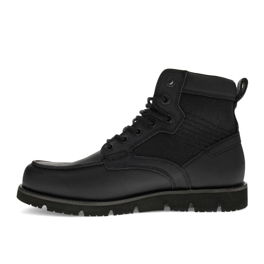 Black-Levi's Mens Dawson 2.0 Tumbled LE Vegan Synthetic Rugged Moc Toe Sneaker Boot