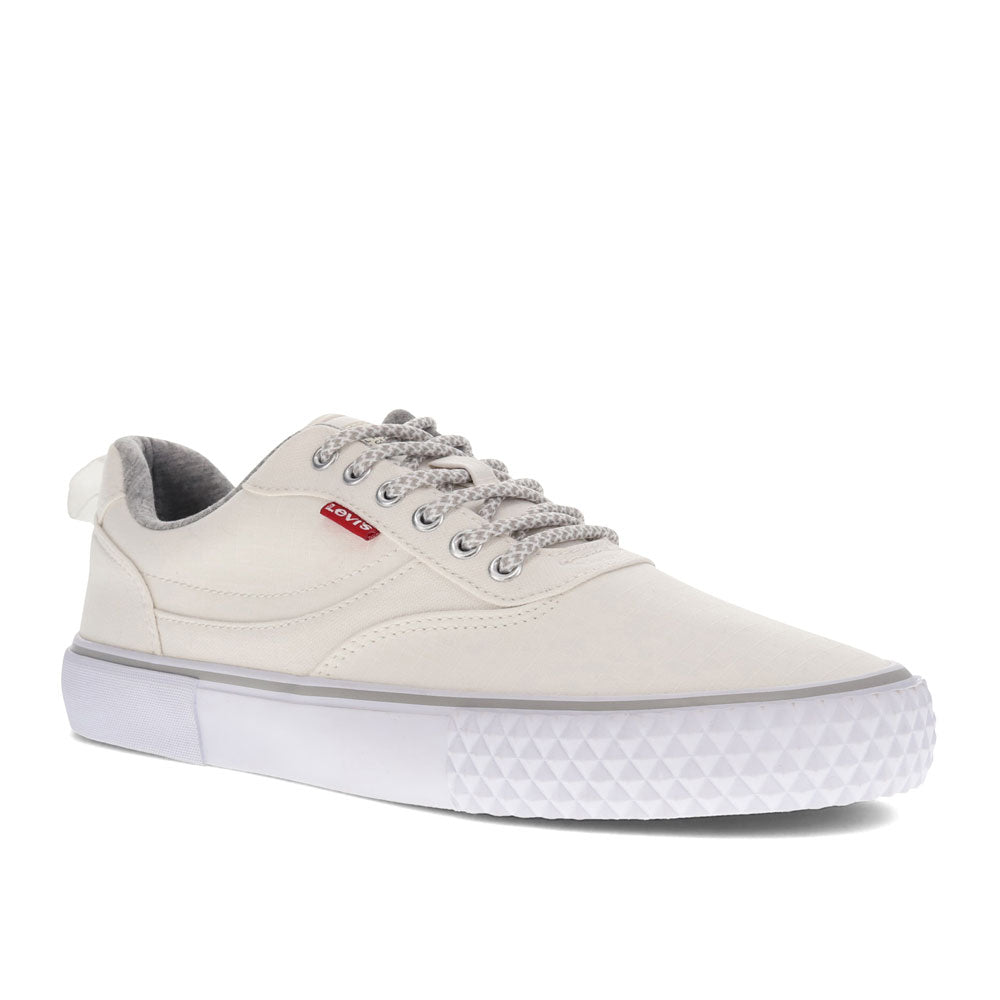 White/Grey-Levi's Mens Lance Lo CZ Casual Fashion Sneaker Shoe