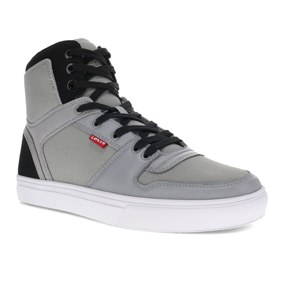 Grey/Black-Levi's Mens Mason Hi CZ Casual Fashion Sneaker Boot
