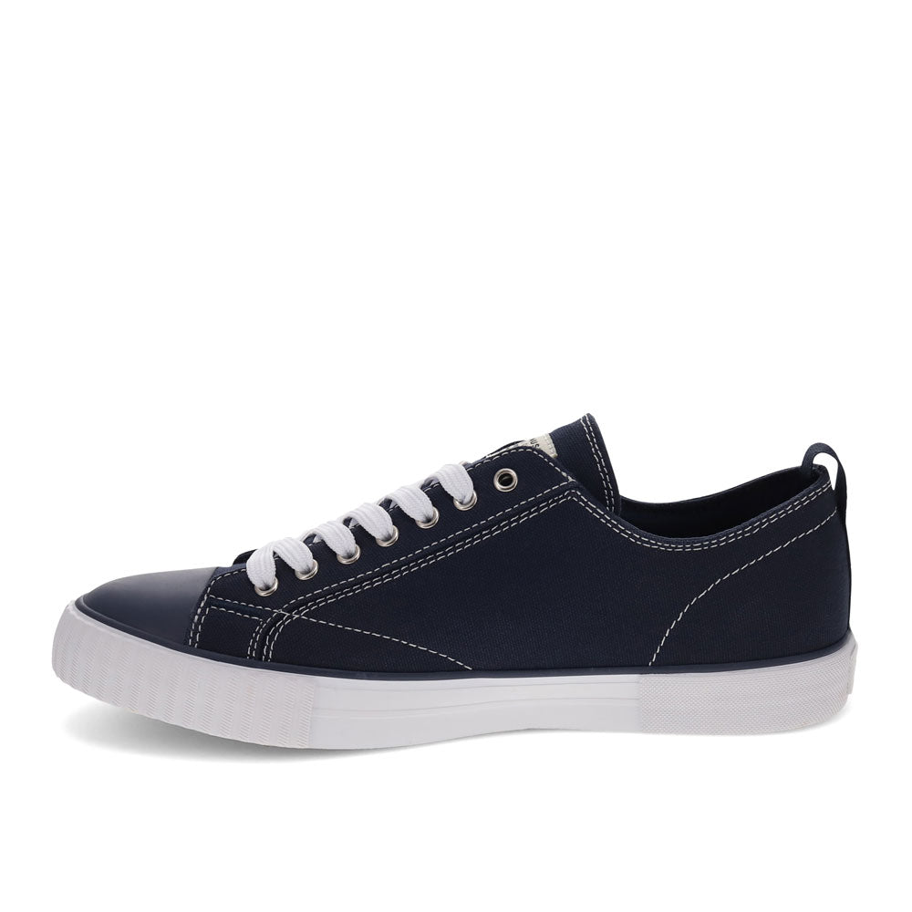 Navy-Levi's Mens Anikin C CVS Durable Canvas Casual Lace-up Rubber Sole Sneaker Shoe