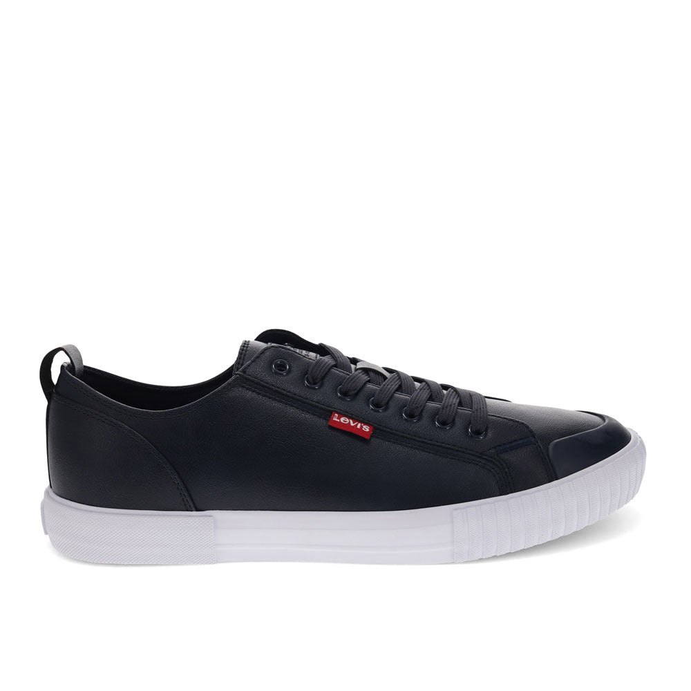 Navy/White-Levi's Mens Anakin NL Synthetic Leather Casual Lace-up Rubber Sole Sneaker Shoe