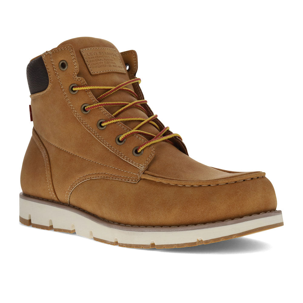 Wheat/Brown-Levi's Mens Dean Oberyn 2 Vegan Leather Rugged Casual Comfort Hiker Boot