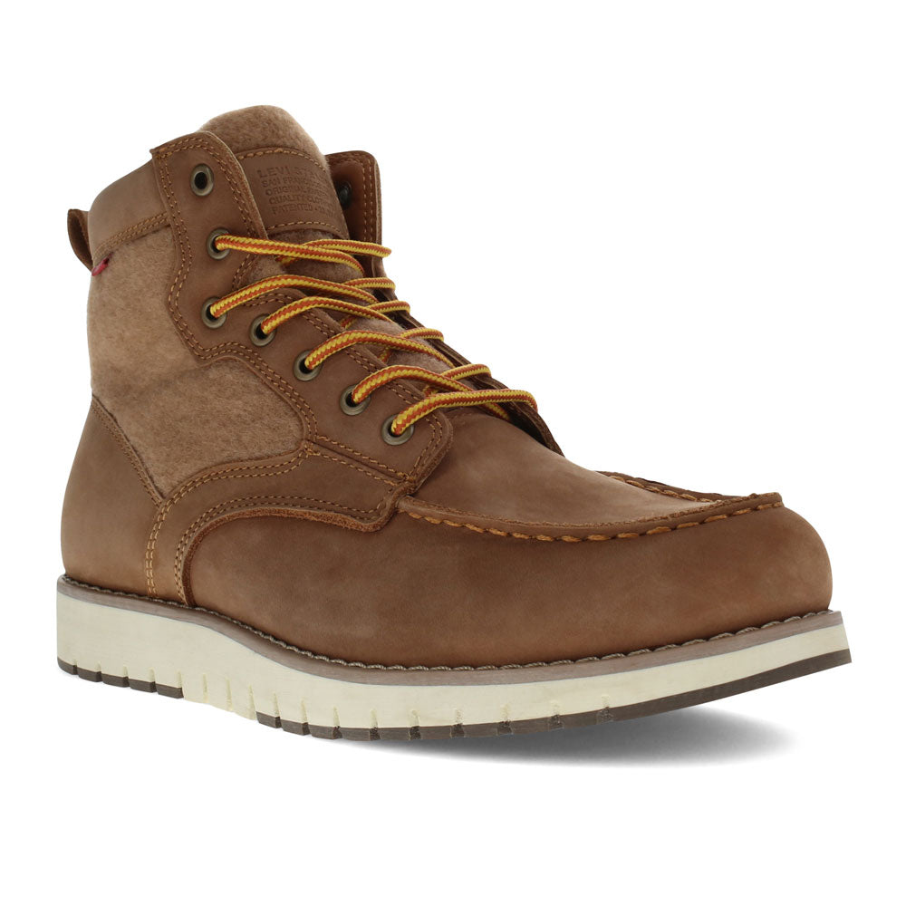 Tan-Levi's Mens Gregory Neo Leather and Wool Rugged Casual Comfort Hiker Boot