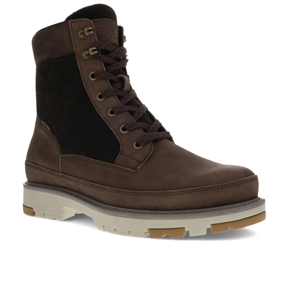 Dark Brown-Levi's Mens Torsten Neo Leather and Wool Rugged Casual Comfort Hiker Boot