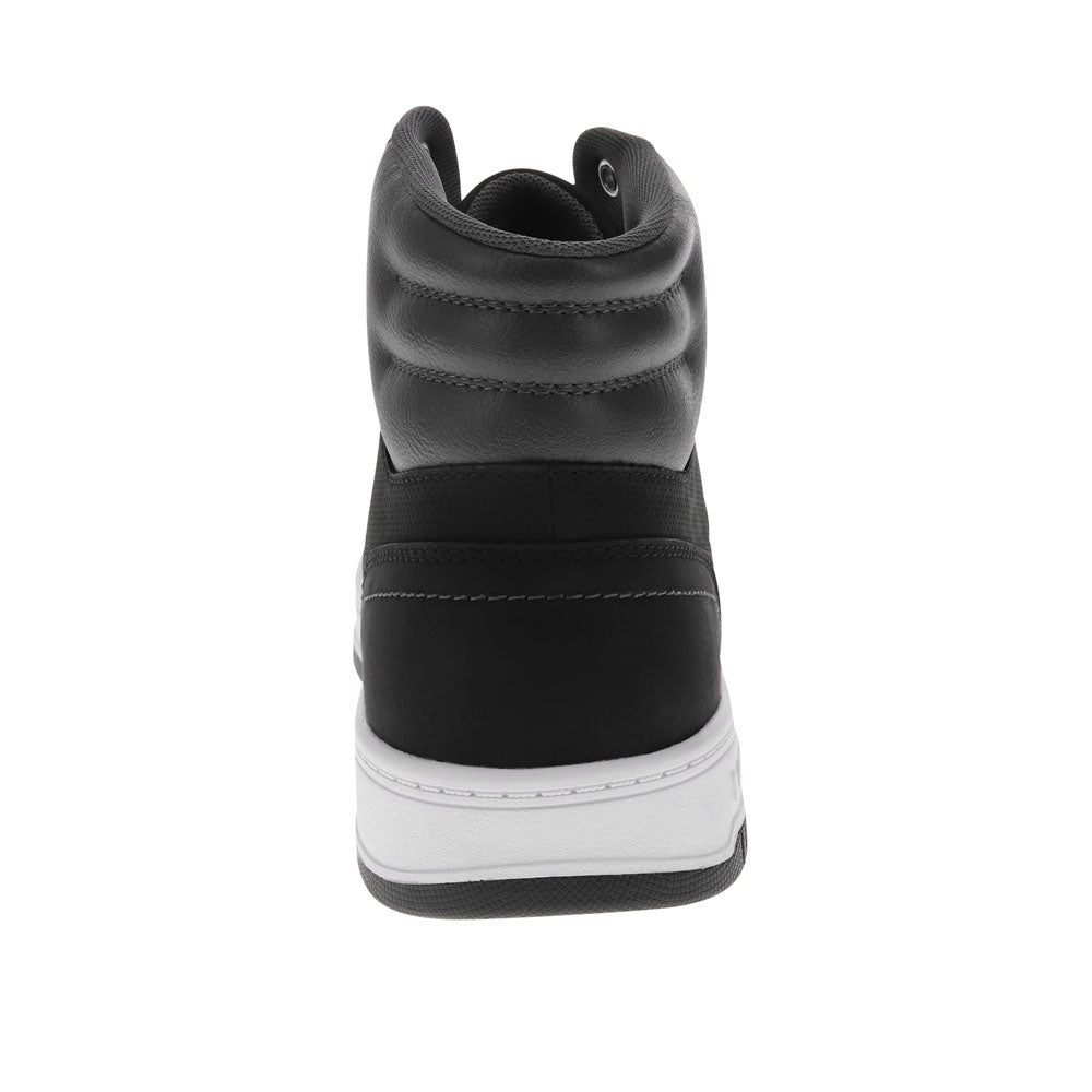 Black/Charcoal-Levi's Mens Drive Hi CBL Synthetic Leather Casual Hightop Sneaker Shoe