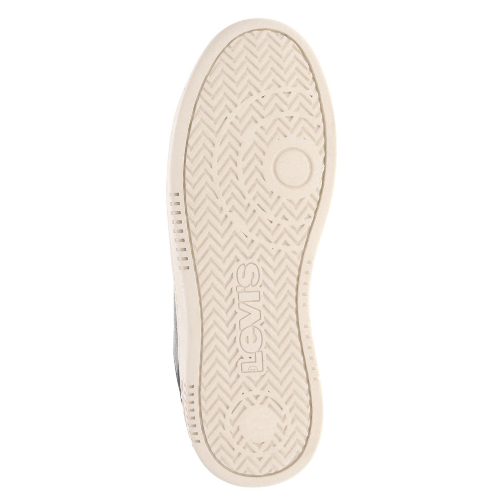 Navy/Tan-Levi's Mens Carson Synthetic Leather Casual Lace Up Sneaker Shoe