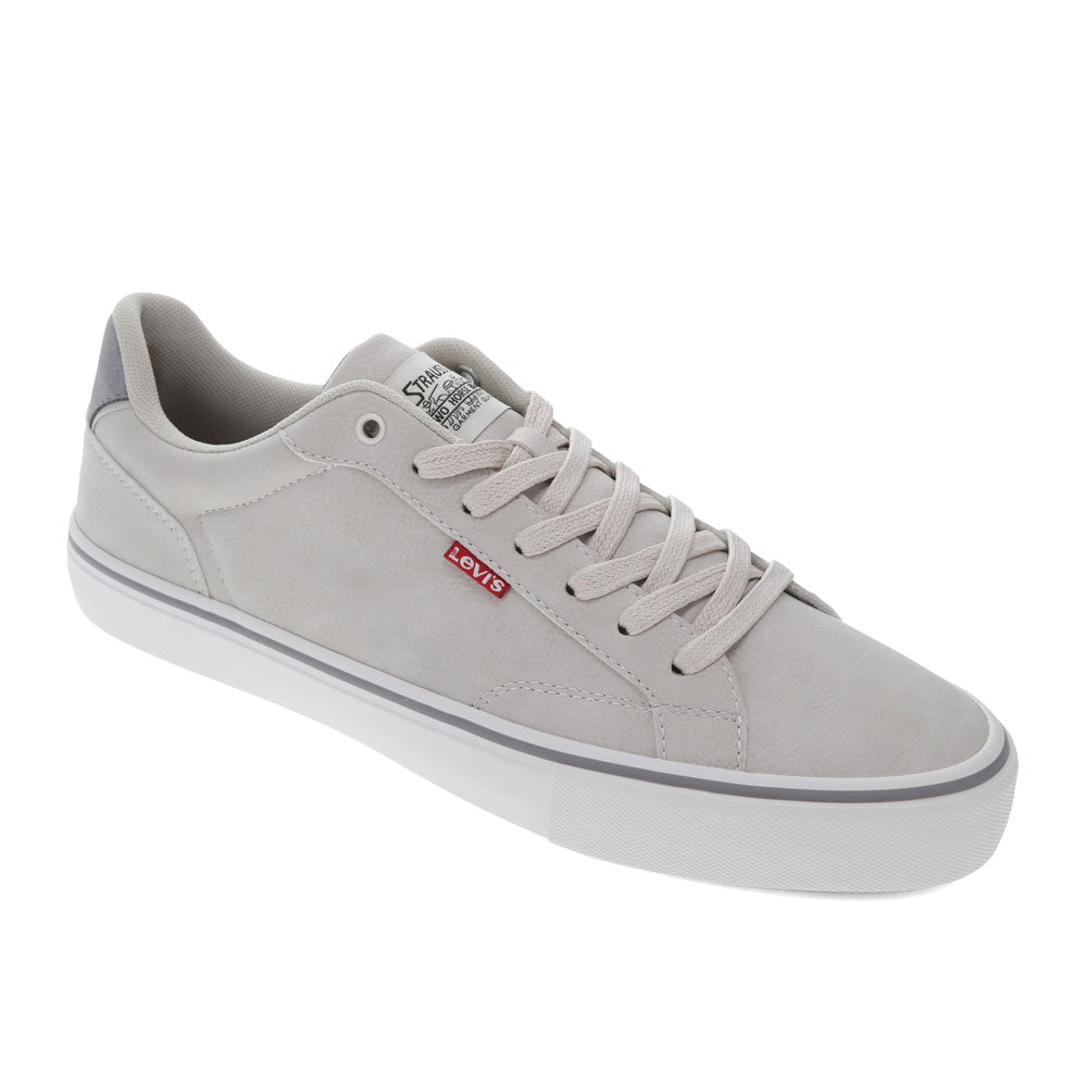 Stone-Levi's Mens Vince Synthetic Leather Casual Lace Up Sneaker Shoe