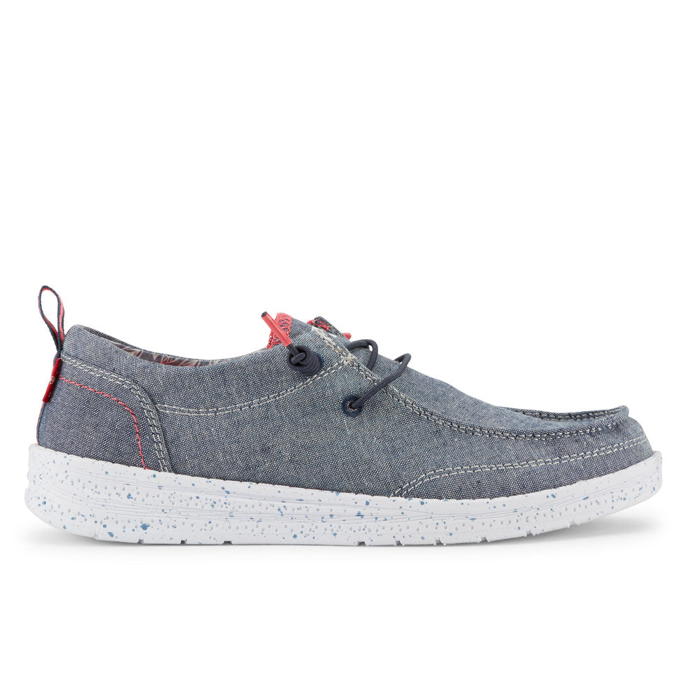 Blue-Levi's Kids Newt CHMB Slip-on Casual Lowtop Unisex Sneaker Shoe