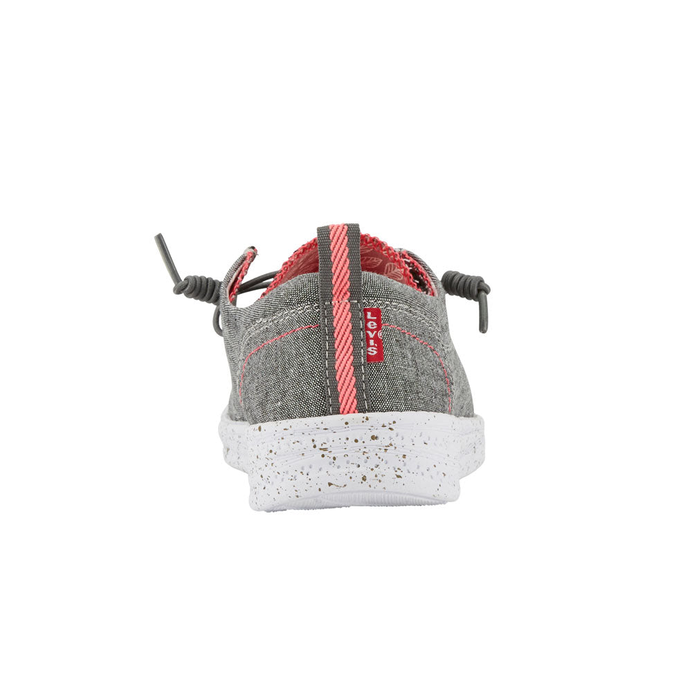 Charcoal-Levi's Kids Newt CHMB Slip-on Casual Lowtop Unisex Sneaker Shoe