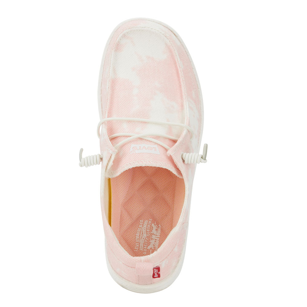 Pink-Levi's Kids Newt TD CVS Slip-on Casual Lowtop Unisex Tie Dyed Sneaker Shoe