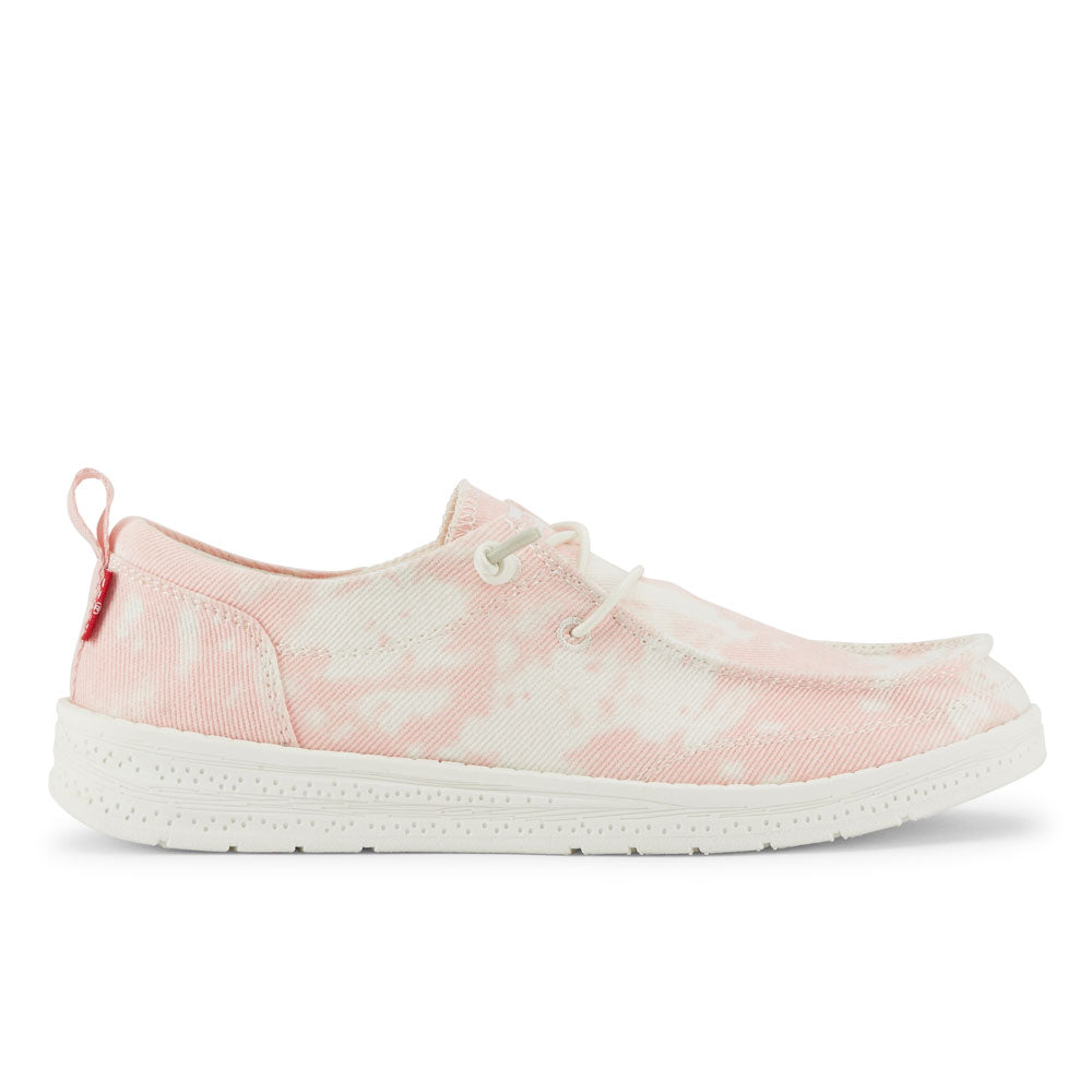 Pink-Levi's Kids Newt TD CVS Slip-on Casual Lowtop Unisex Tie Dyed Sneaker Shoe