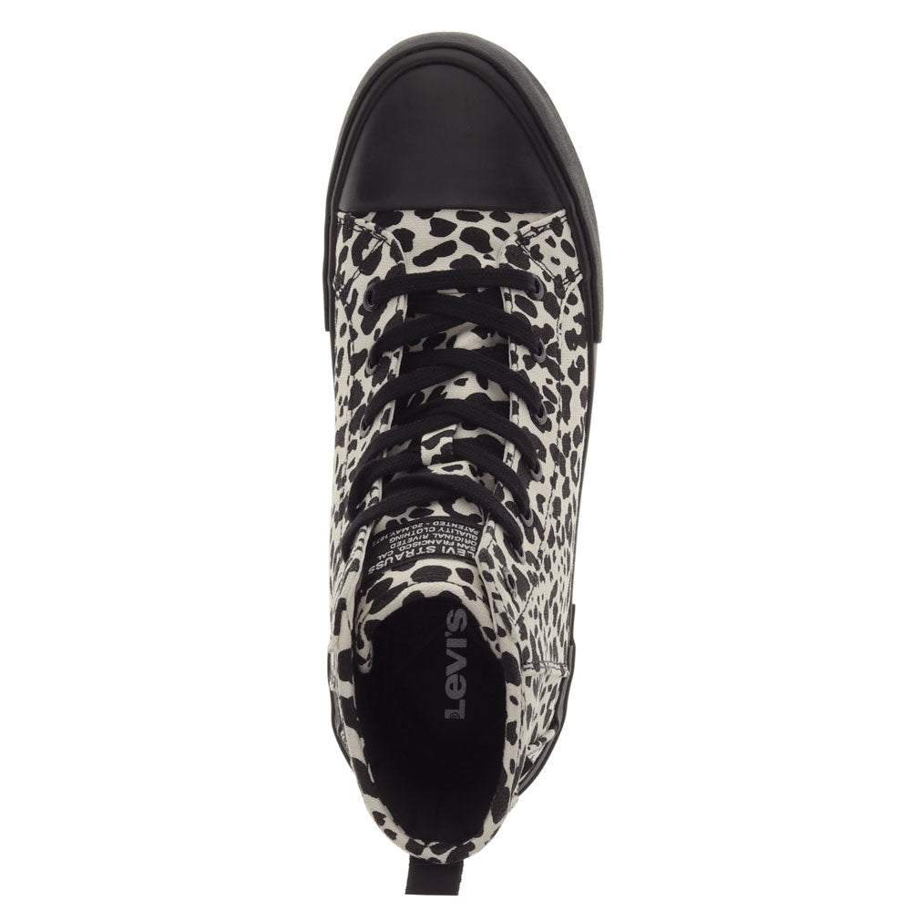 Leopard-Levi's Womens Elite Canvas Casual Lace Up Sneaker Shoe