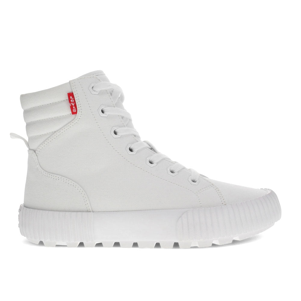 White Mono-Levi's Womens Olivia CVS Canvas Hightop Fashion Sneaker Shoe