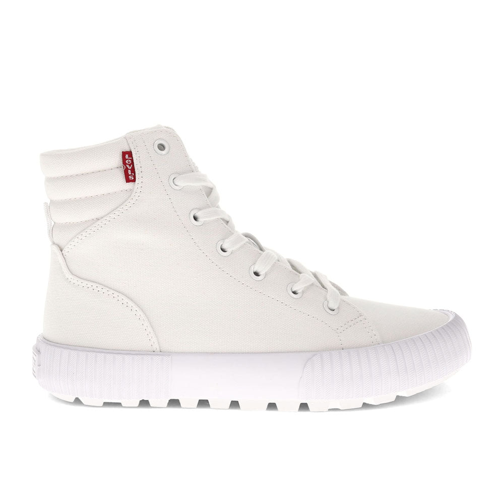 White Mono-Levi's Womens Olivia CVS Mono Hightop Fashion Sneaker Shoe