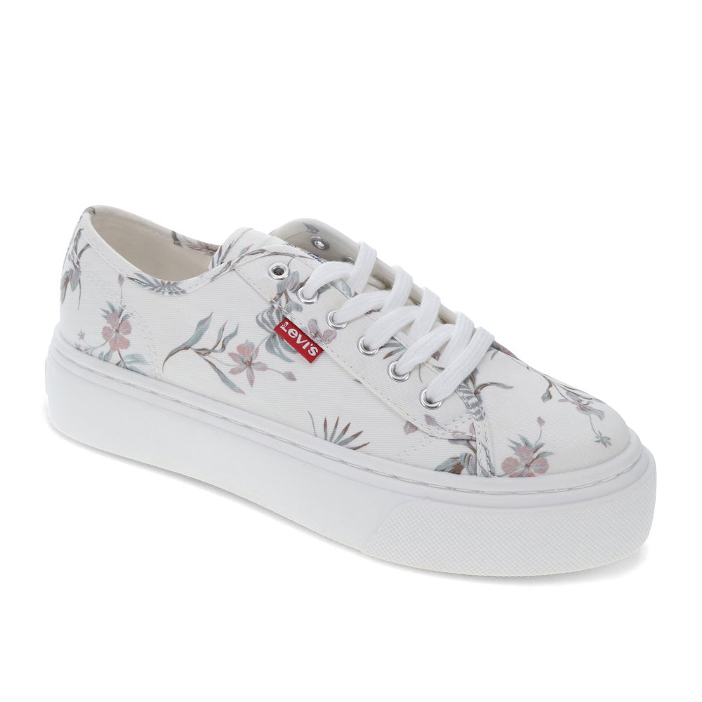 Garden Floral-Levi's Womens Dakota Floral Printed Twill Lowtop Casual Lace Up Sneaker Shoe
