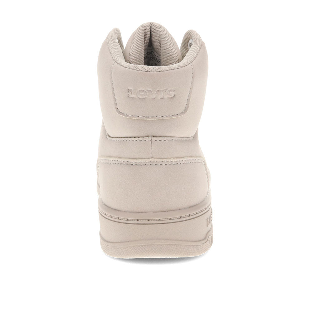 Stone Mono-Levi's Womens Drive Hi Synthetic Leather Casual Hightop Sneaker Shoe