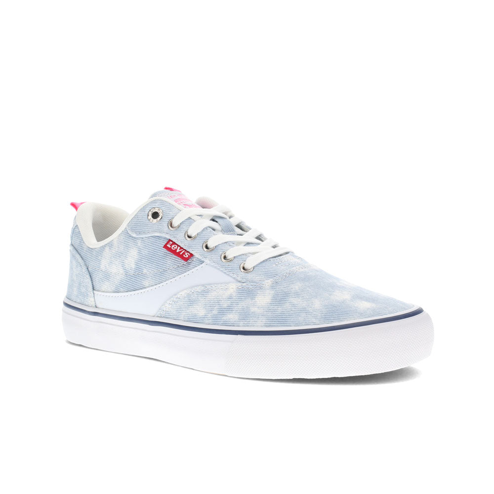 Blue-Levi's Kids Naya Lo TD Lace Up Casual Lowtop Unisex Tie Dyed Sneaker Shoe