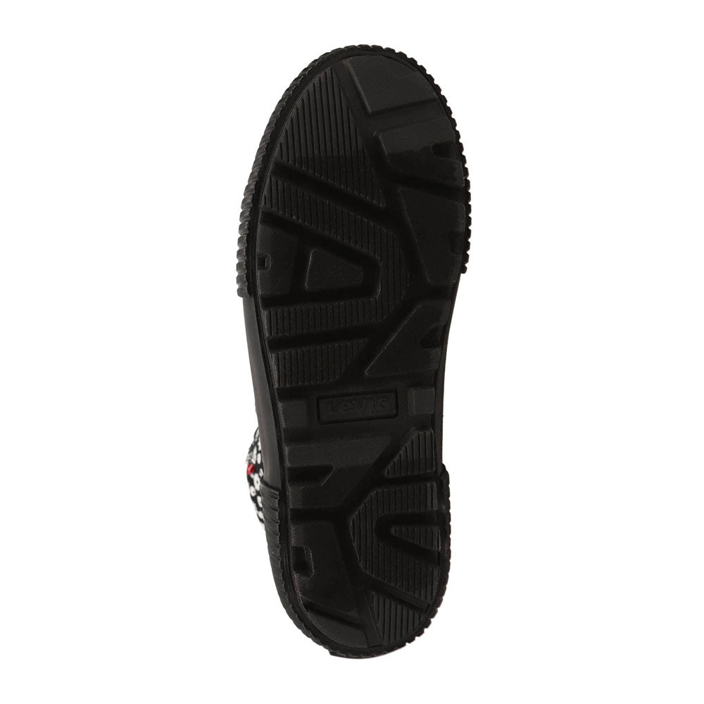 Black Mono-Levi's Kids Olivia Floral Fabric Hightop Fashion Sneaker Shoe