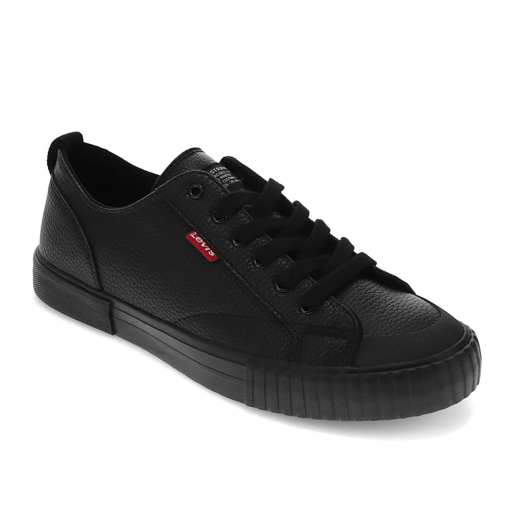 Black Mono-Levi's Kids Anikin Pebbled UL Unisex Lowtop Casual Sneaker Shoe