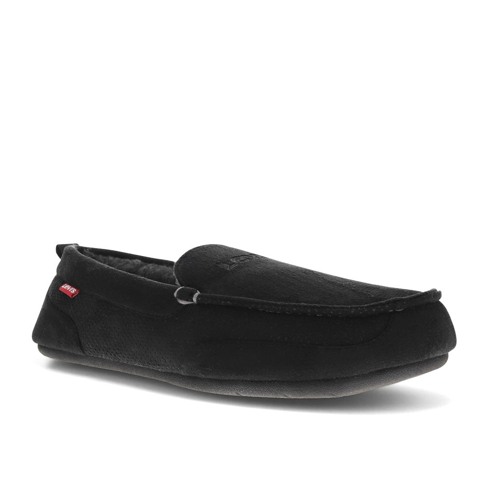Black-Levi's Mens Harlin 2 Microsuede Comfort Venetian Indoor/Outdoor Slipper Shoe