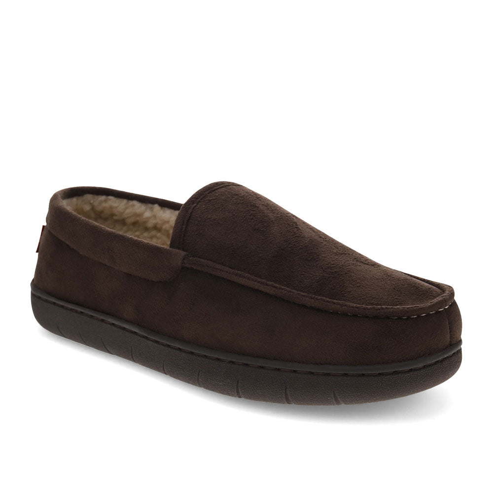 Brown-Levi's Mens Fields 2 Microsuede Comfort Venetian Indoor/Outdoor Slipper Shoe