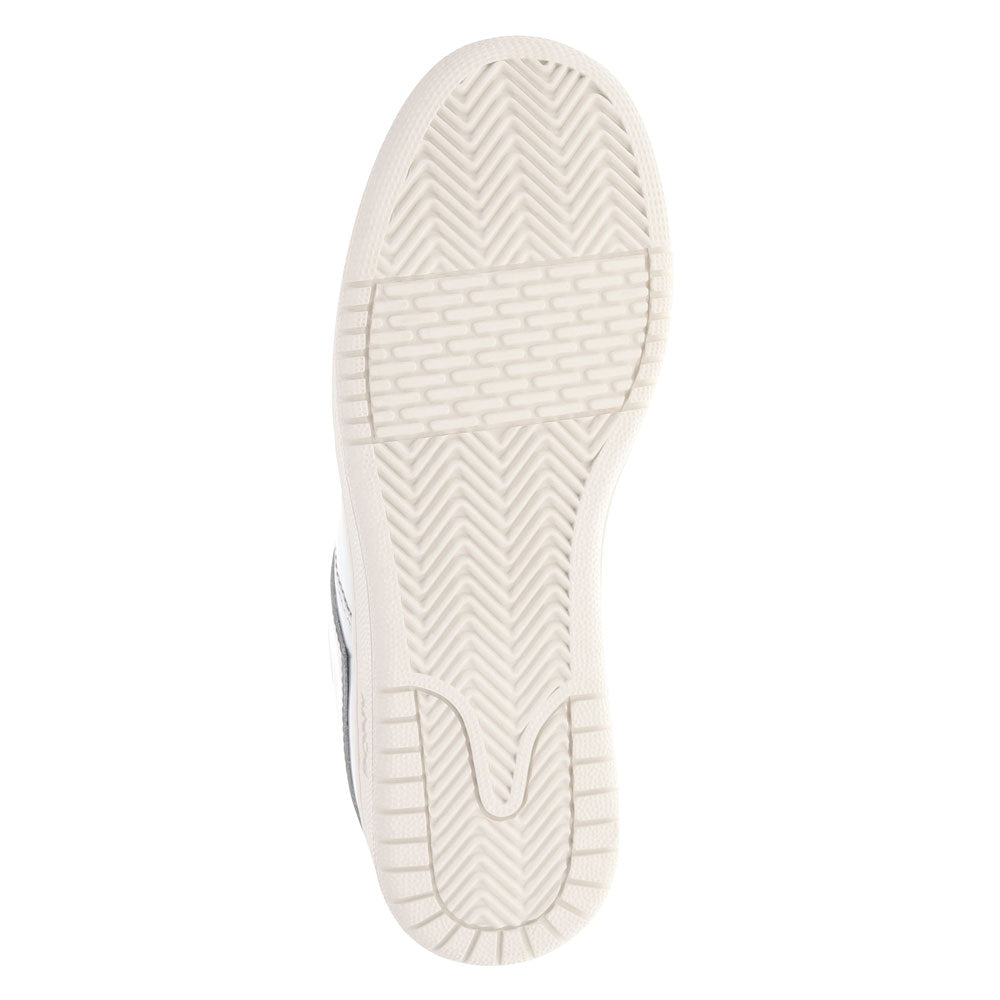 Silver-PONY Mens M-80 Low Metallic Genuine Leather Premium Lace Up Athletic Sneaker Shoe