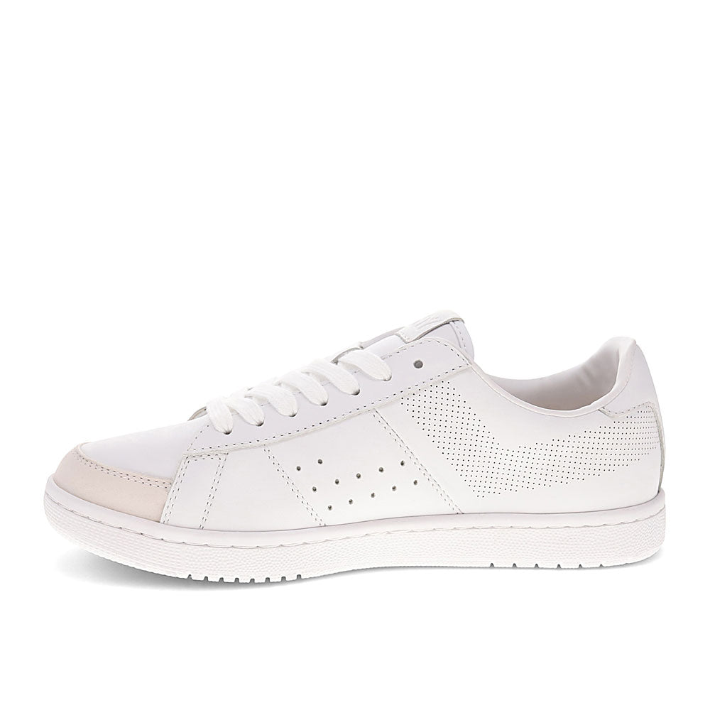 White-PONY Mens M-Pro Low Perf Genuine Leather and Suede Premium Lace Up Athletic Sneaker Shoe
