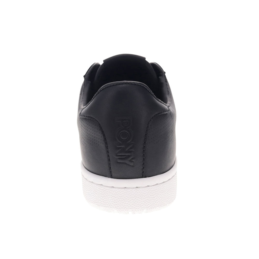 Black/White-PONY Mens M-Pro Low Perf Genuine Leather and Suede Premium Lace Up Athletic Sneaker Shoe