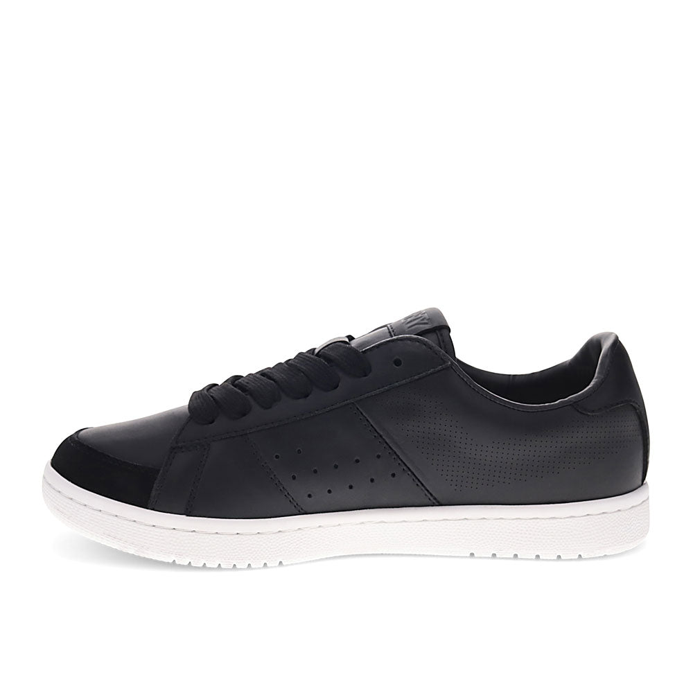 Black/White-PONY Mens M-Pro Low Perf Genuine Leather and Suede Premium Lace Up Athletic Sneaker Shoe