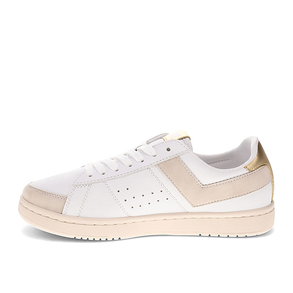 White-PONY Mens M-Pro Low Metallic Genuine Leather Premium Lace Up Athletic Sneaker Shoe