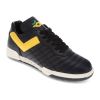 Black/Yellow/Green-PONY Mens Madrid 82 Genuine Leather Premium Lace Up Athletic Sneaker Shoe