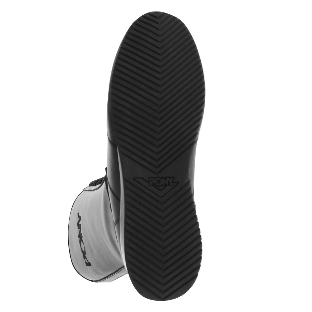 Black-PONY Womens KO-80 Extra High Genuine Leather Premium Lace Up Athletic Sneaker Shoe