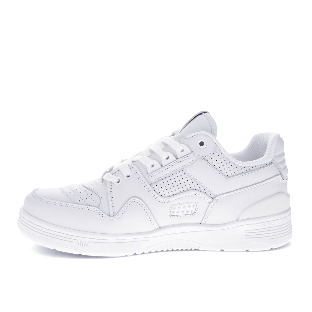 White-PONY Mens M100 Low Genuine Leather Premium Lace Up Athletic Sneaker Shoe