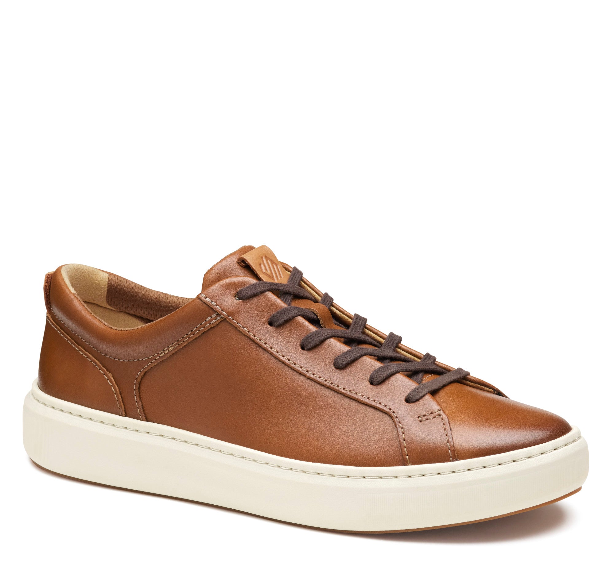 Tan Full Grain-Johnston & Murphy Men's Mayhew Lace to Toe Sneaker Shoe