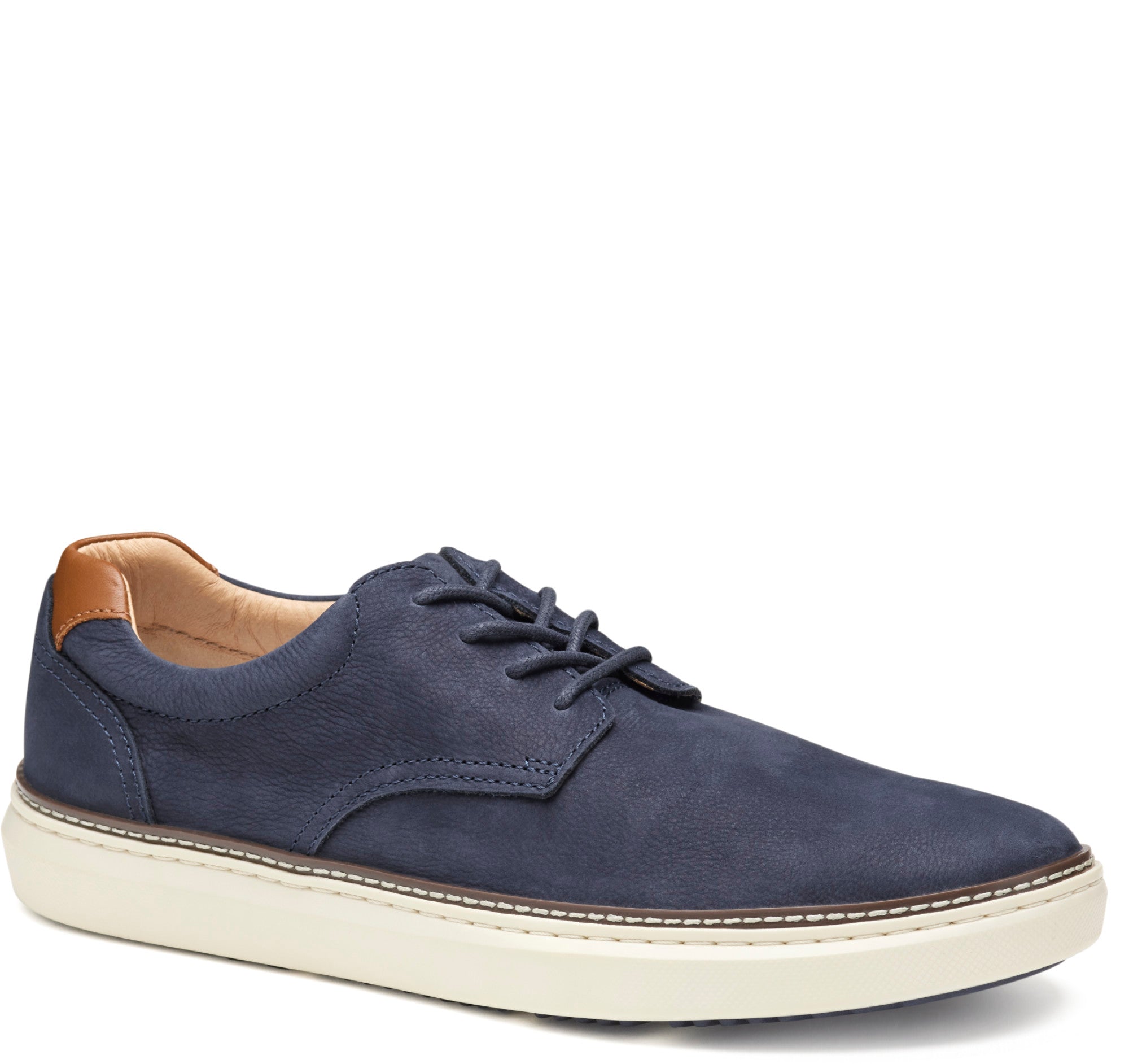 Navy Nubuck-Johnston & Murphy Men's Culling 2 Plain Toe Dress Casual Shoe