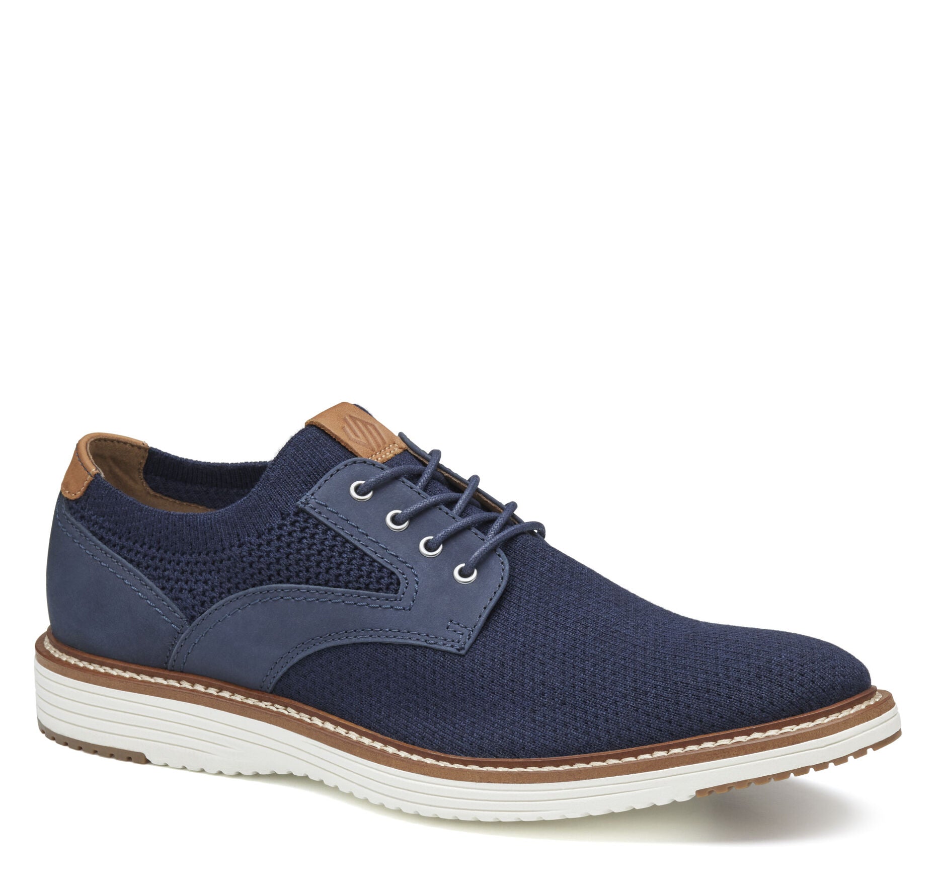 Navy Knit-Johnston & Murphy Men's Hodges Knit Plain Toe  Shoe