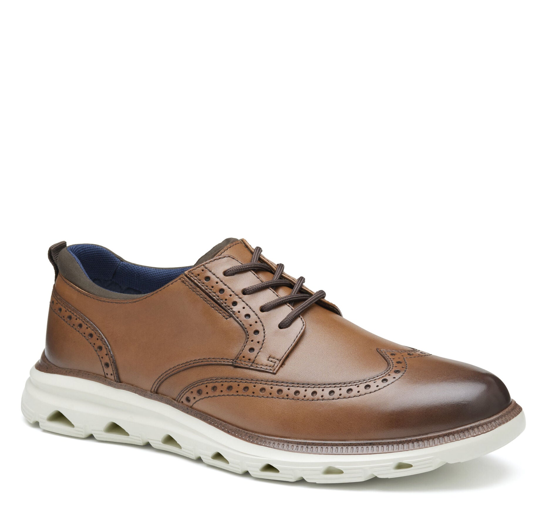 Tan Full Grain-Johnston & Murphy Men's Jenkins Wingtip  Shoe