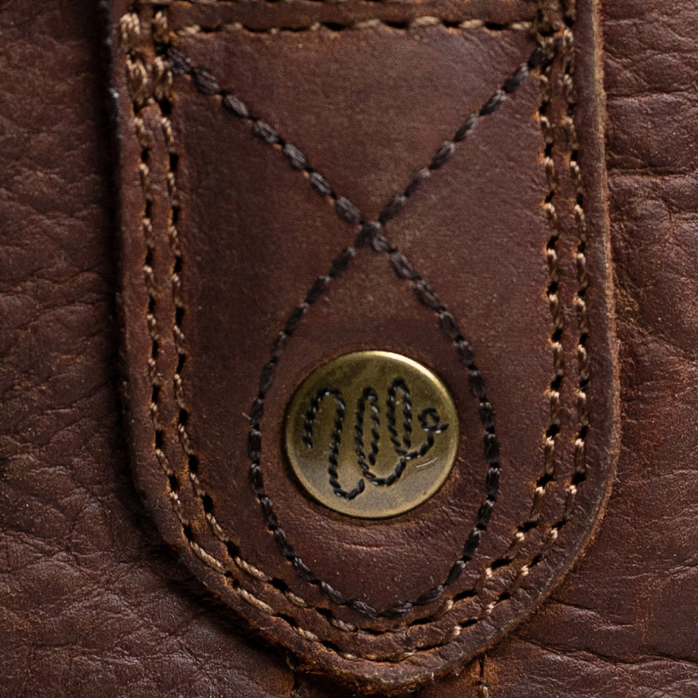 Bridle Brown-WRANGLER Mens Memphis Broad Square-Toe Leather Western Cowboy Boot