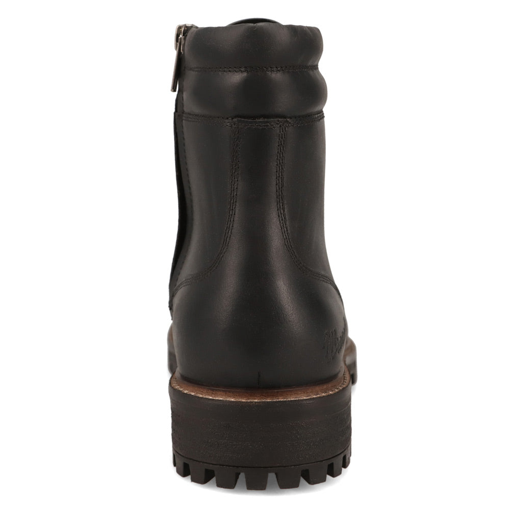 Black-WRANGLER Mens Jace Leather Captoe Lace-up Boot