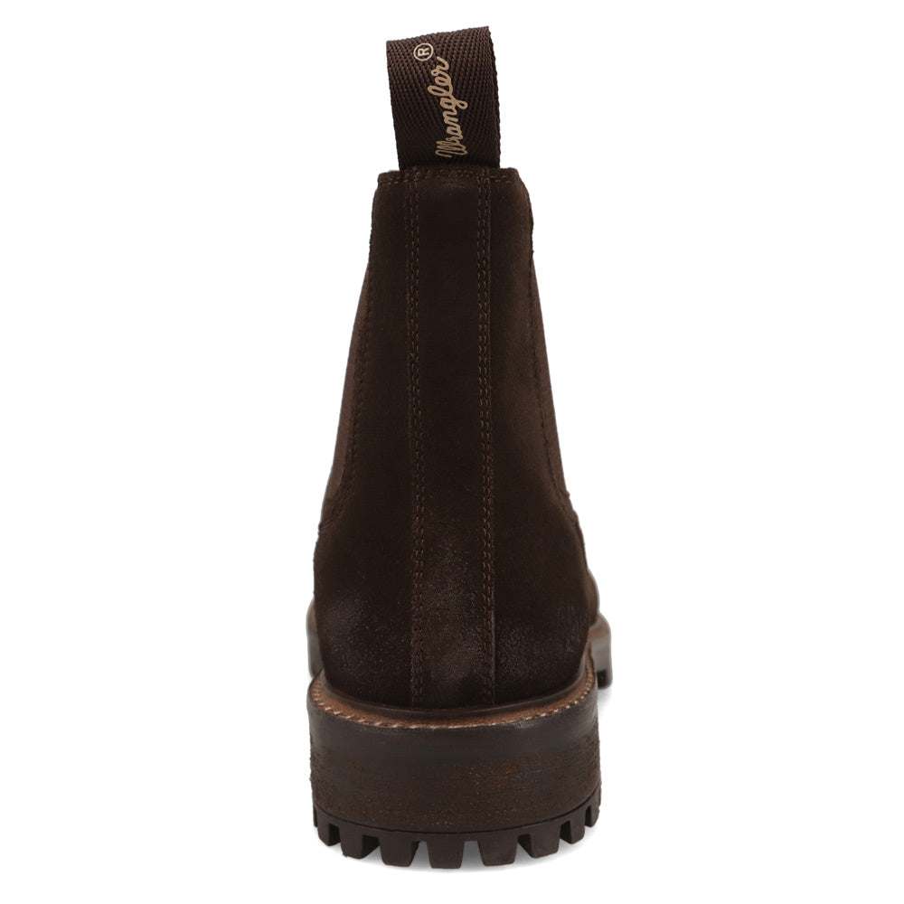 Dark Brown-WRANGLER Mens Jaxon Leather Chelsea Boot