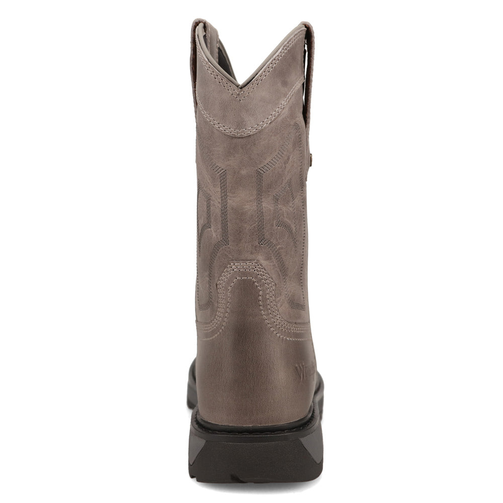 Charcoal-WRANGLER Mens Sawyer Steel-Toe Square Toe Work Boot