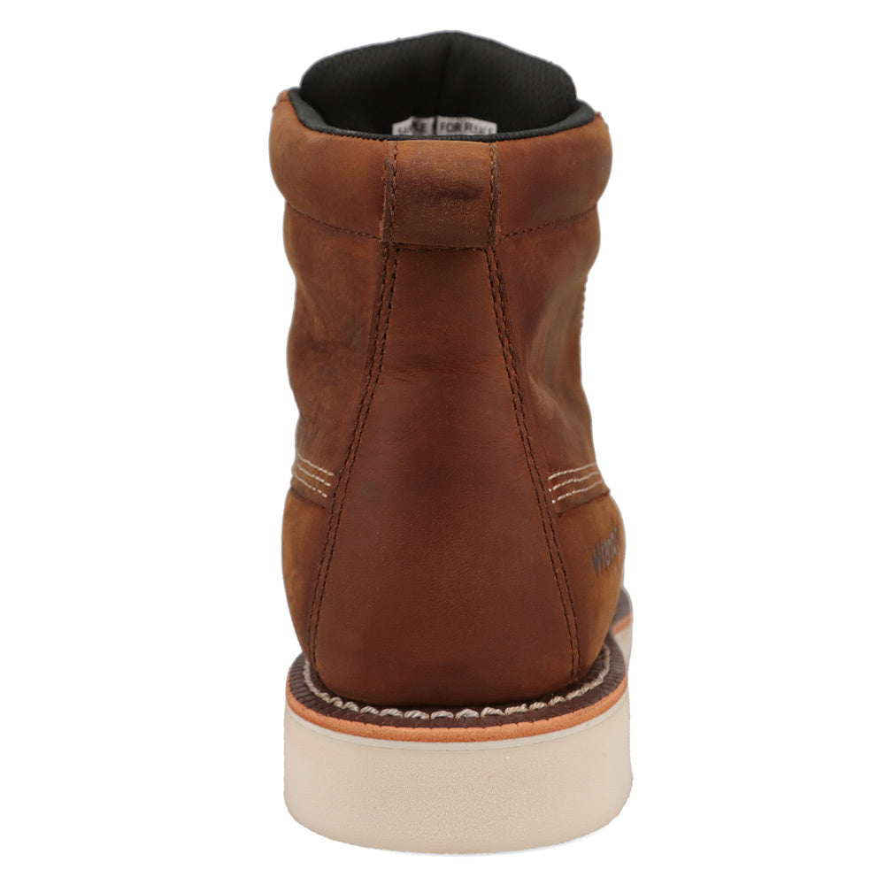 Saddle Tan-WRANGLER Mens Thatcher Waterproof Lace-up Wedge Work Boot