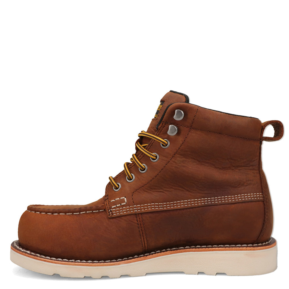 Saddle Tan-WRANGLER Mens Thatcher Waterproof Lace-up Wedge Work Boot