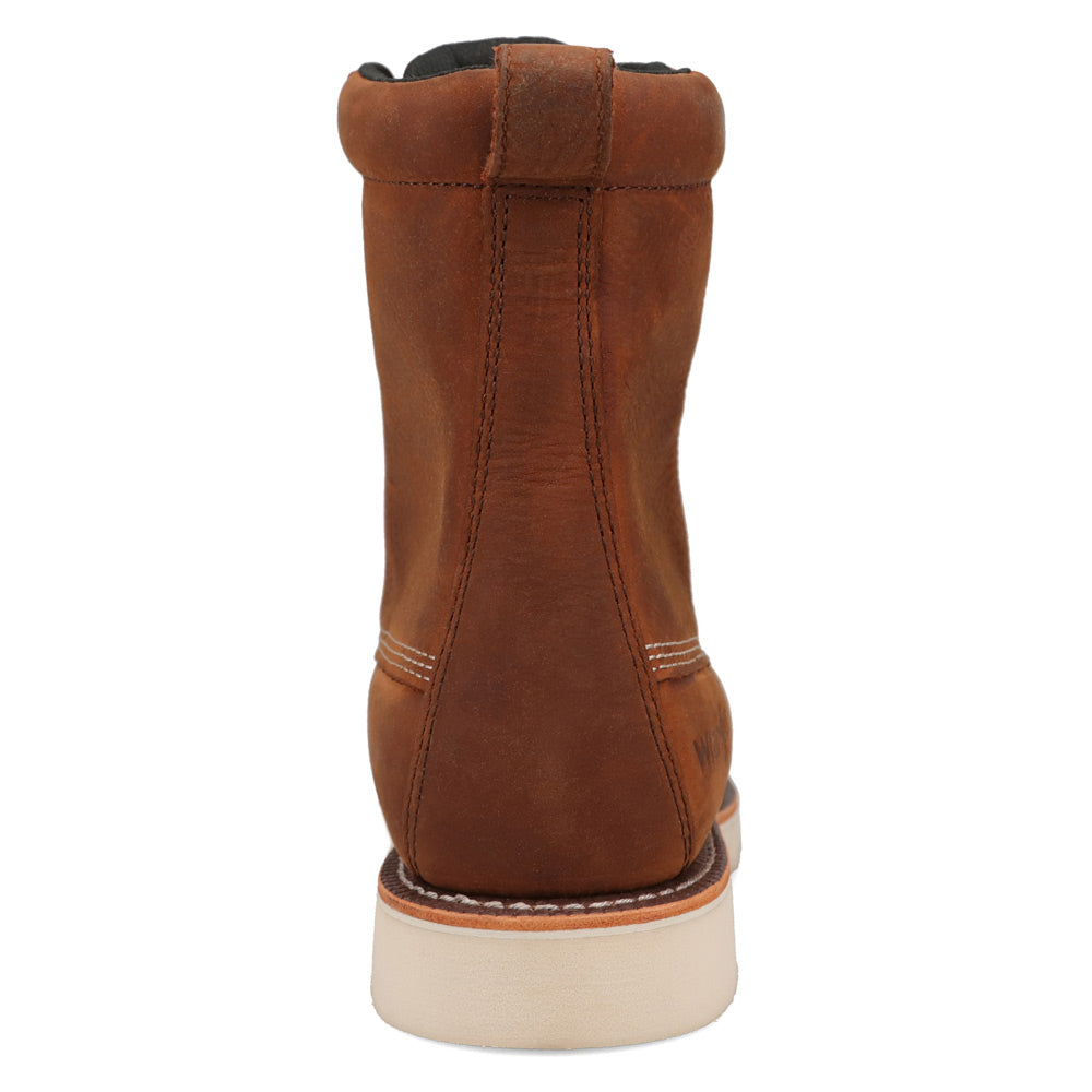 Saddle Tan-WRANGLER Mens Tyrell Steel-Toe Waterproof Wedge Work Boot