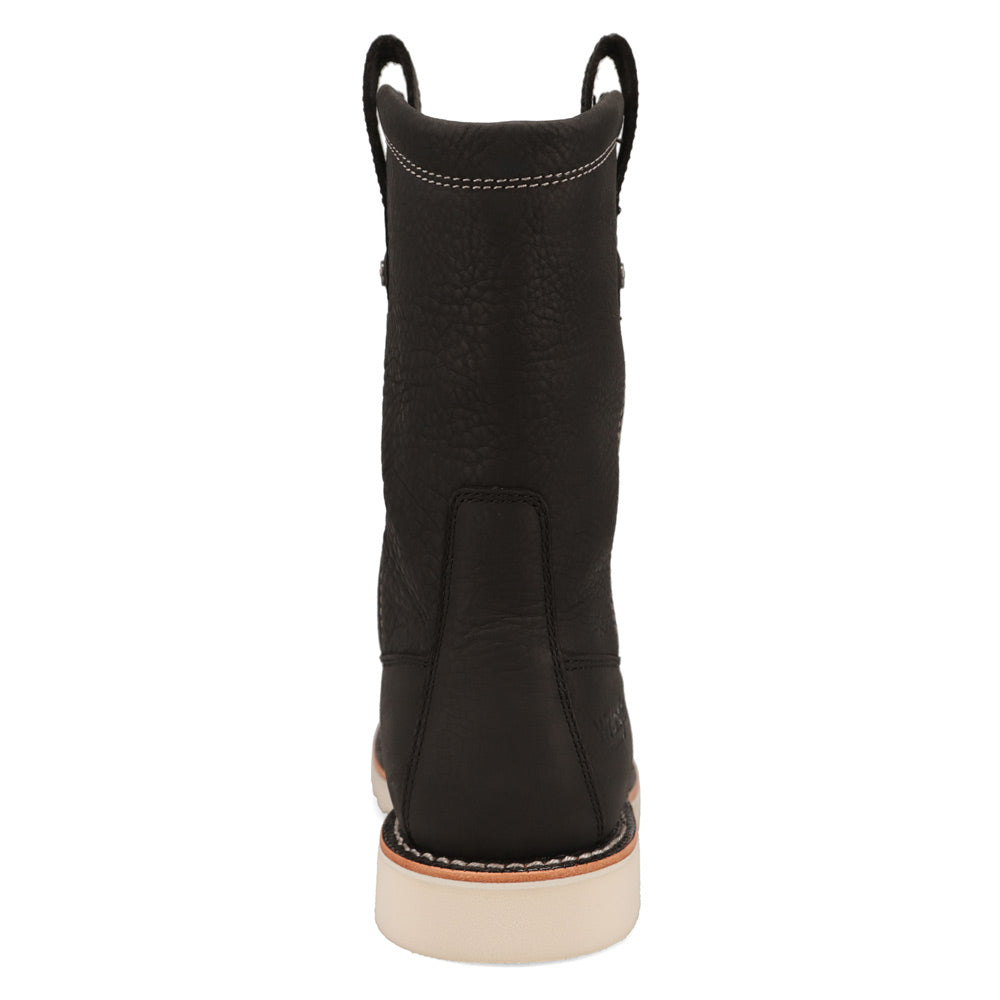 Black-WRANGLER Mens Tex Steel Toe Waterproof Wedge Work Boot